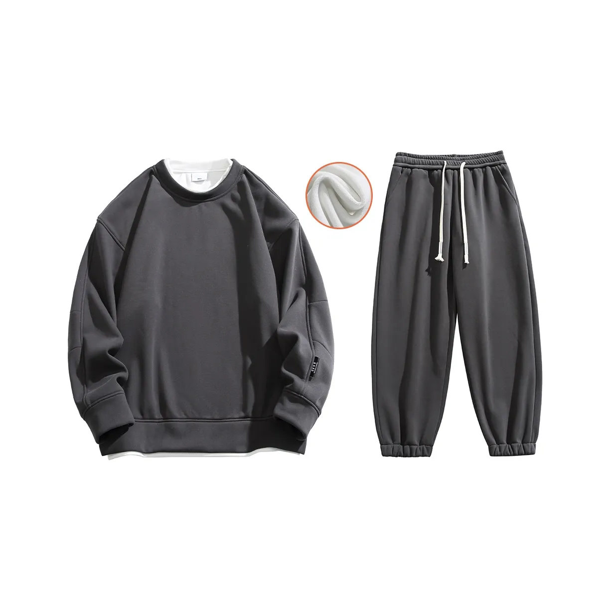 GSUE Осенний Зимний Свитшот Комплект Унисекс