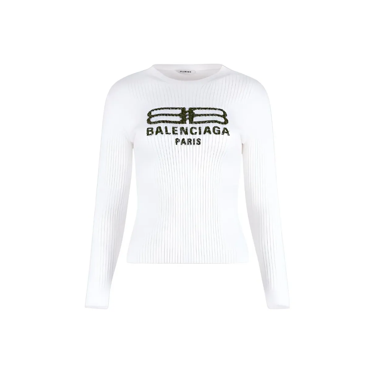 Balenciaga SS23 Sweater Regular Fit Women's White