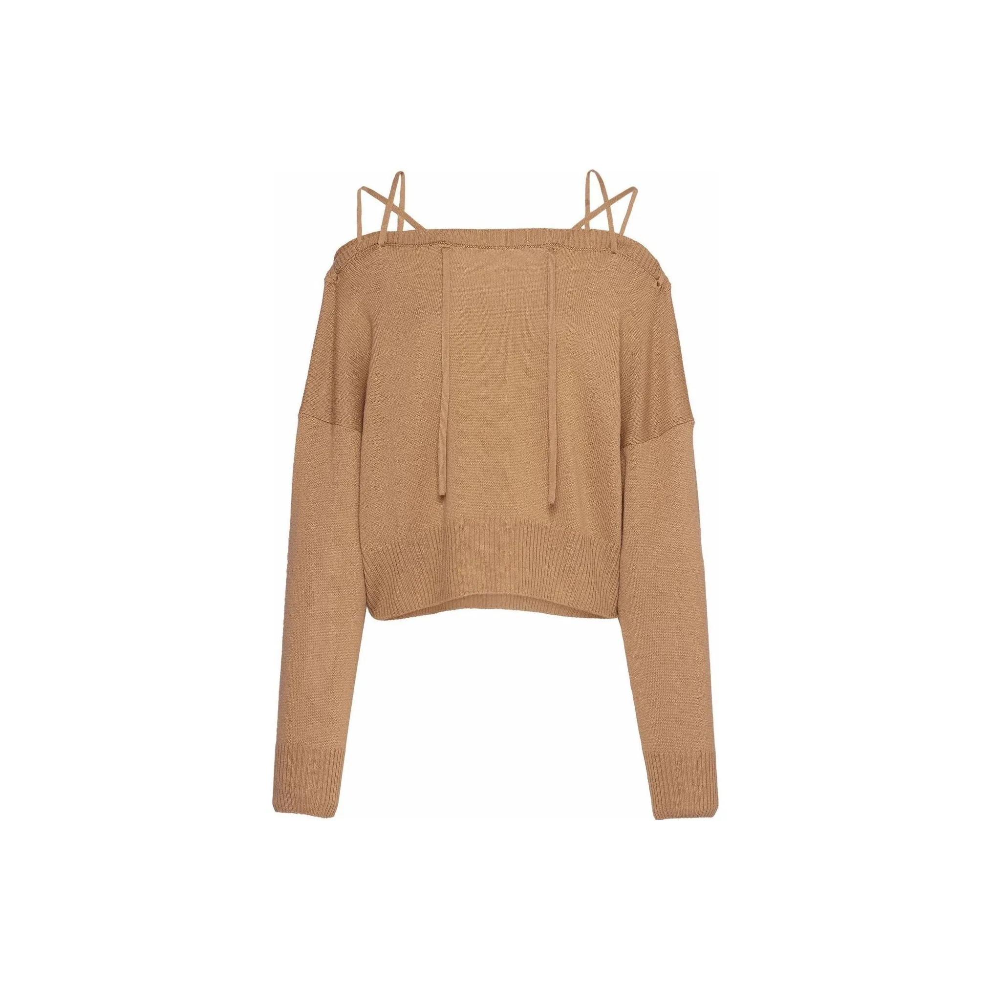 PRADA Коричневые Женские Свитеры