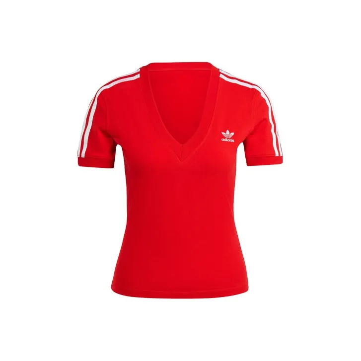 Adidas Originals Adicolor 3-Stripes V-Neck Slim Tee