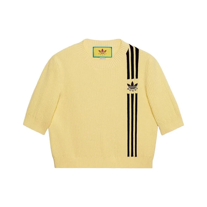 GUCCI x Adidas Originals FW22 Свитер Женский Желтый