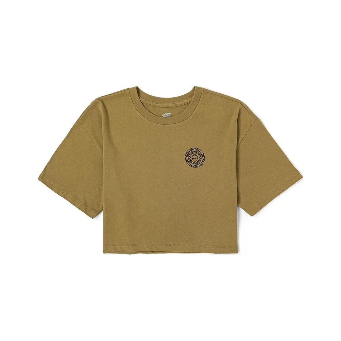 VANS X SPITFIRE VANS X SPITFIRE WHEELS Рукав с оборванным плечом T-рубашка Женская Оливково-коричневый