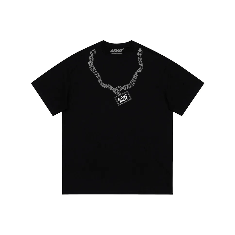 ASWZ Спущенное плечо 100% хлопок футболка женская