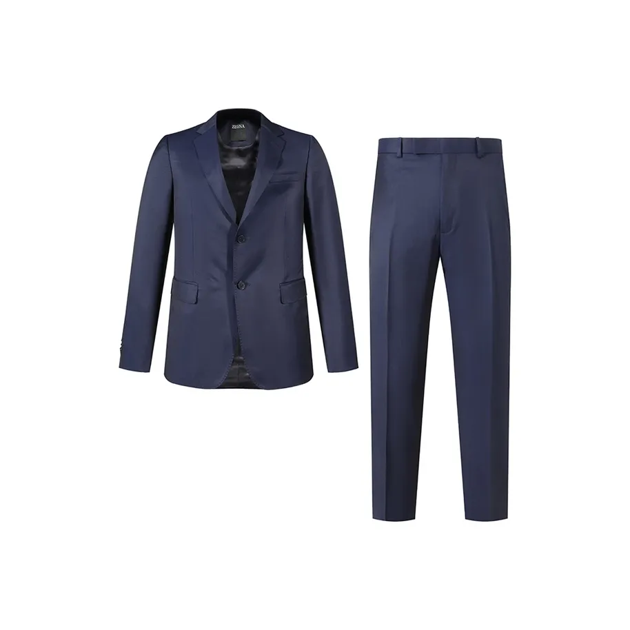 Zegna SS24 Business Suits Men's Dark Blue