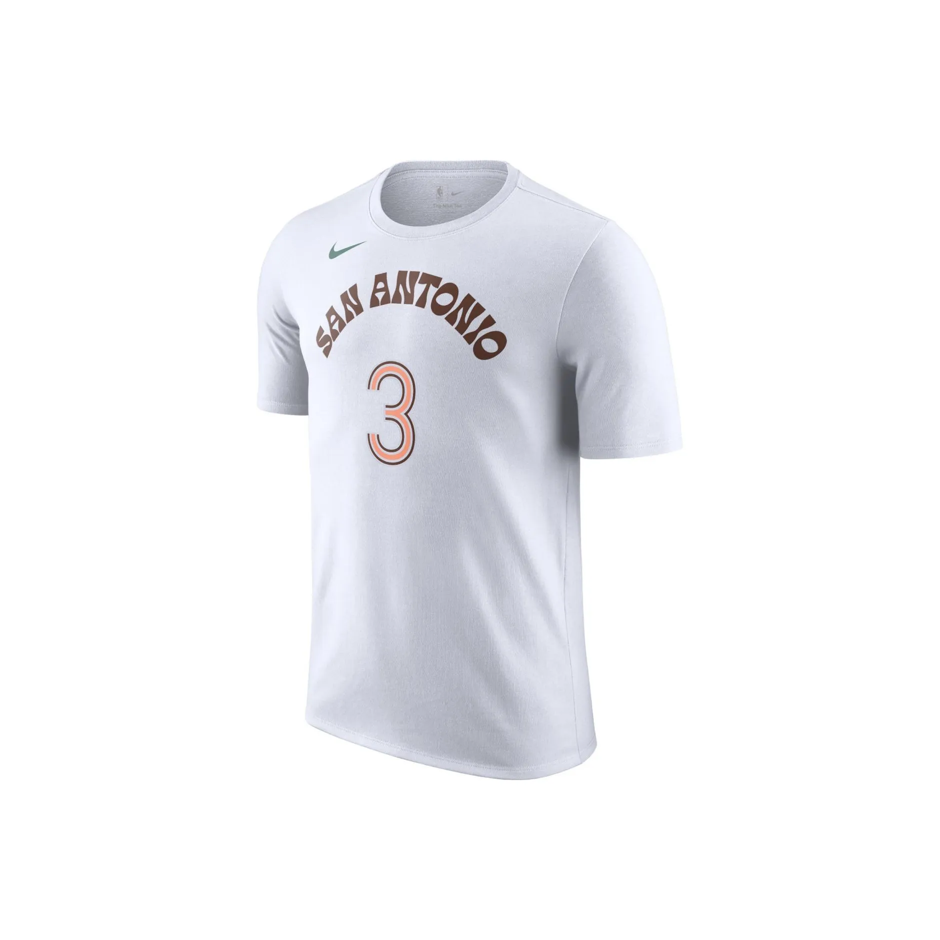 Nike Городской Edition San Antonio Spurs Keldon Johnson Баскетбольная Джерси Мужская Белая