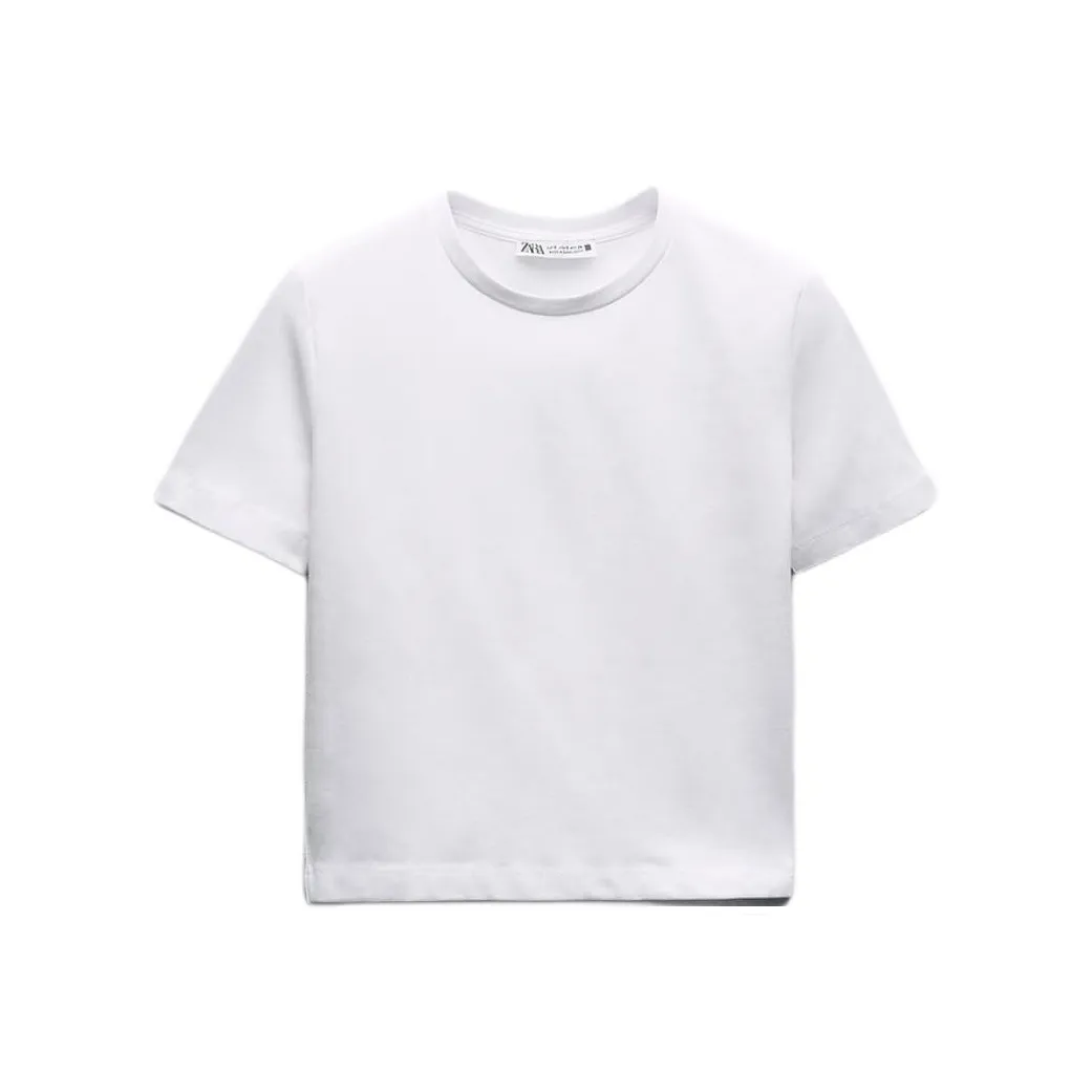 ZARA Белые Женские Футболки