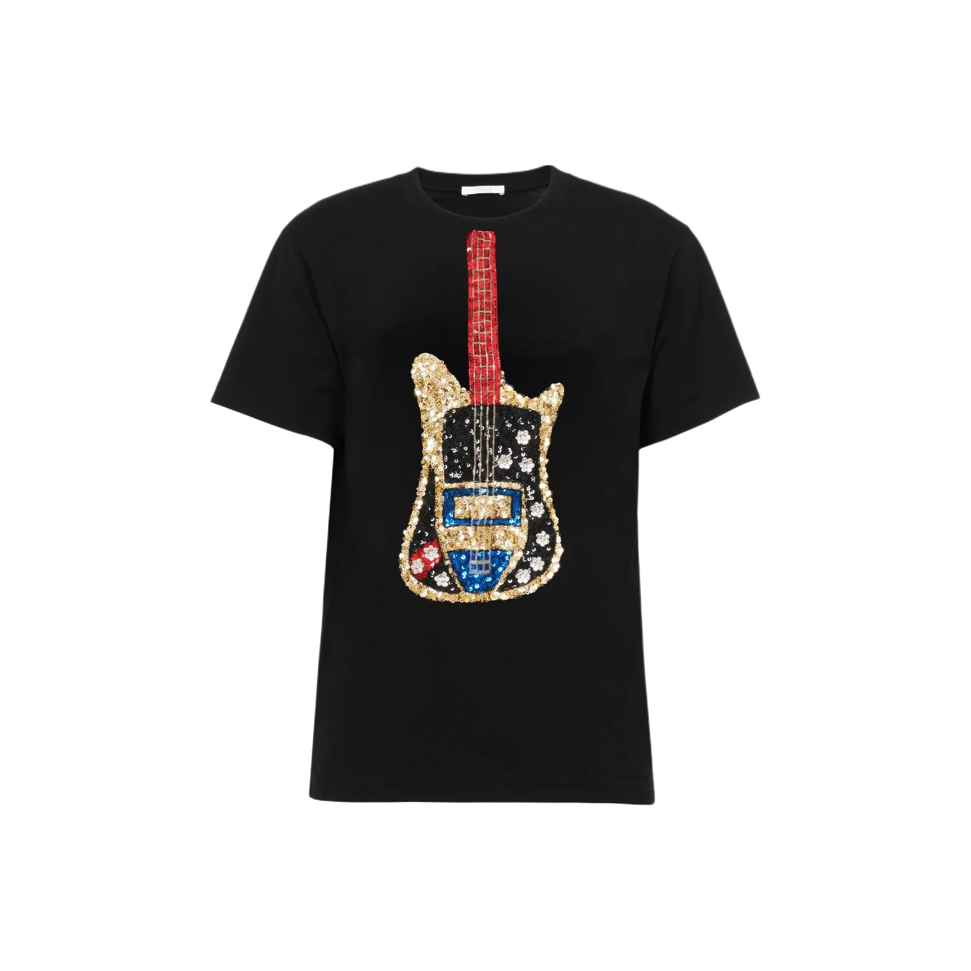 Chloé Sequin Embellished Crewneck T Shirt