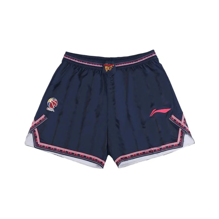 Подкладка CBA Collection Баскетбольные шорты 23 24 Season League Классическая версия Команда Guangdong Мужской Темно-синий