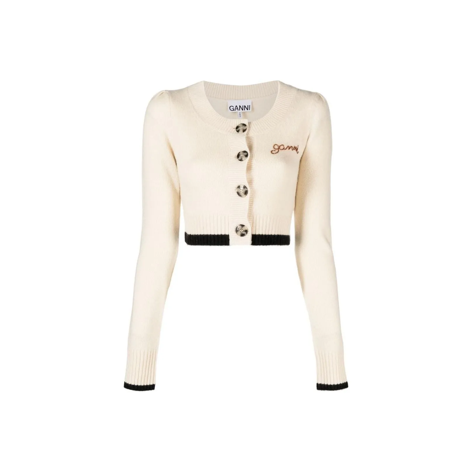 GANNI FW22 Свитер Женский Хаки