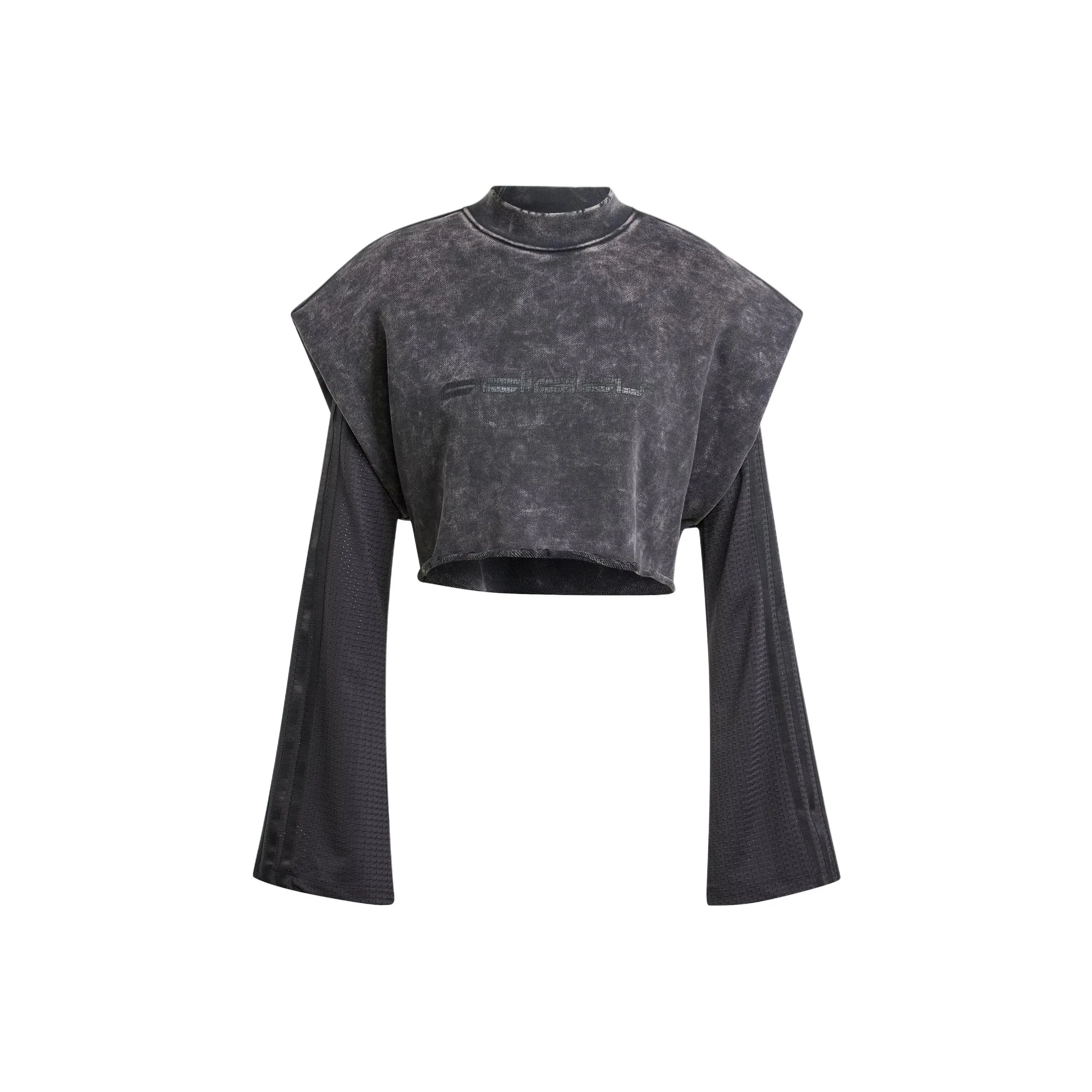 Adidas Originals Premium Shoulder Pad Top Crop Tops Women's Black
