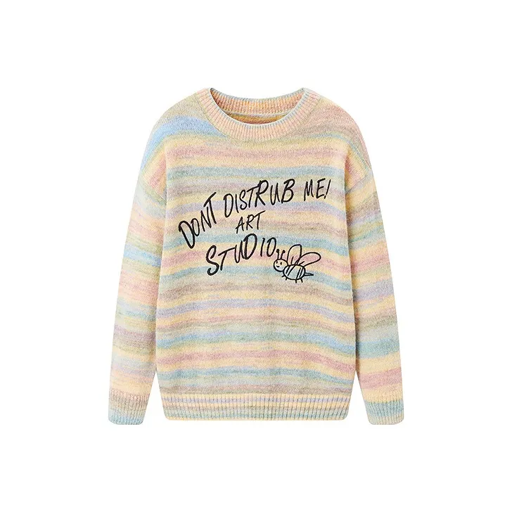 LEDIN Sweater Women's Green Stripes
