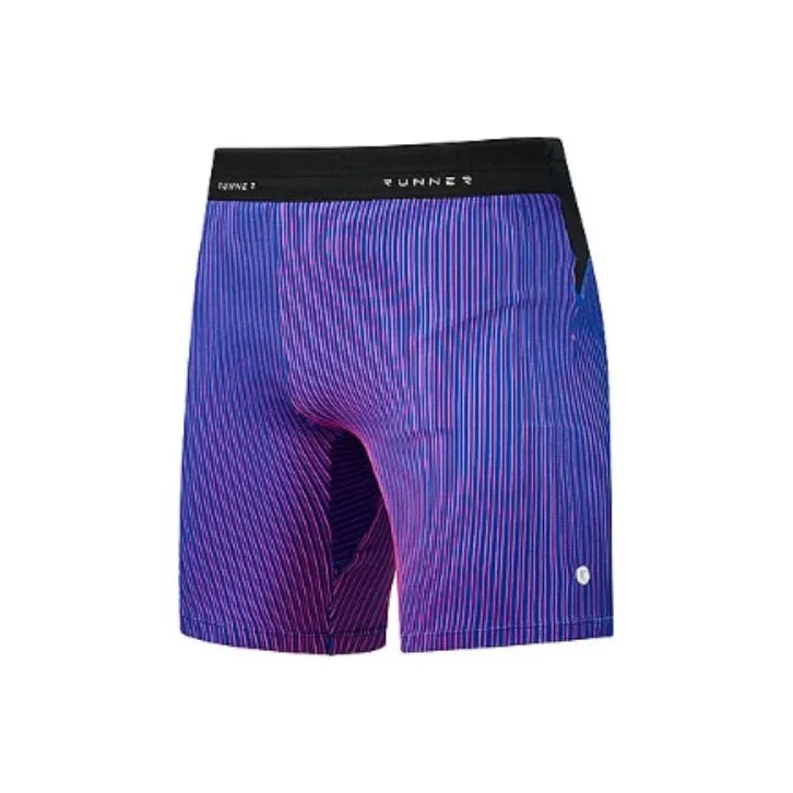 QIAODAN Feiying Бег Шорты Мужской Cabri Синий Неон Розовый