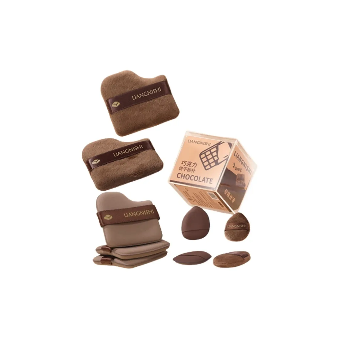 JINGNISHI Шоколад Цвет печенья Розовый Чехол Контуринг с Мягкой и Легко наносящейся Текстурой Упаковка из 9 Планшетов