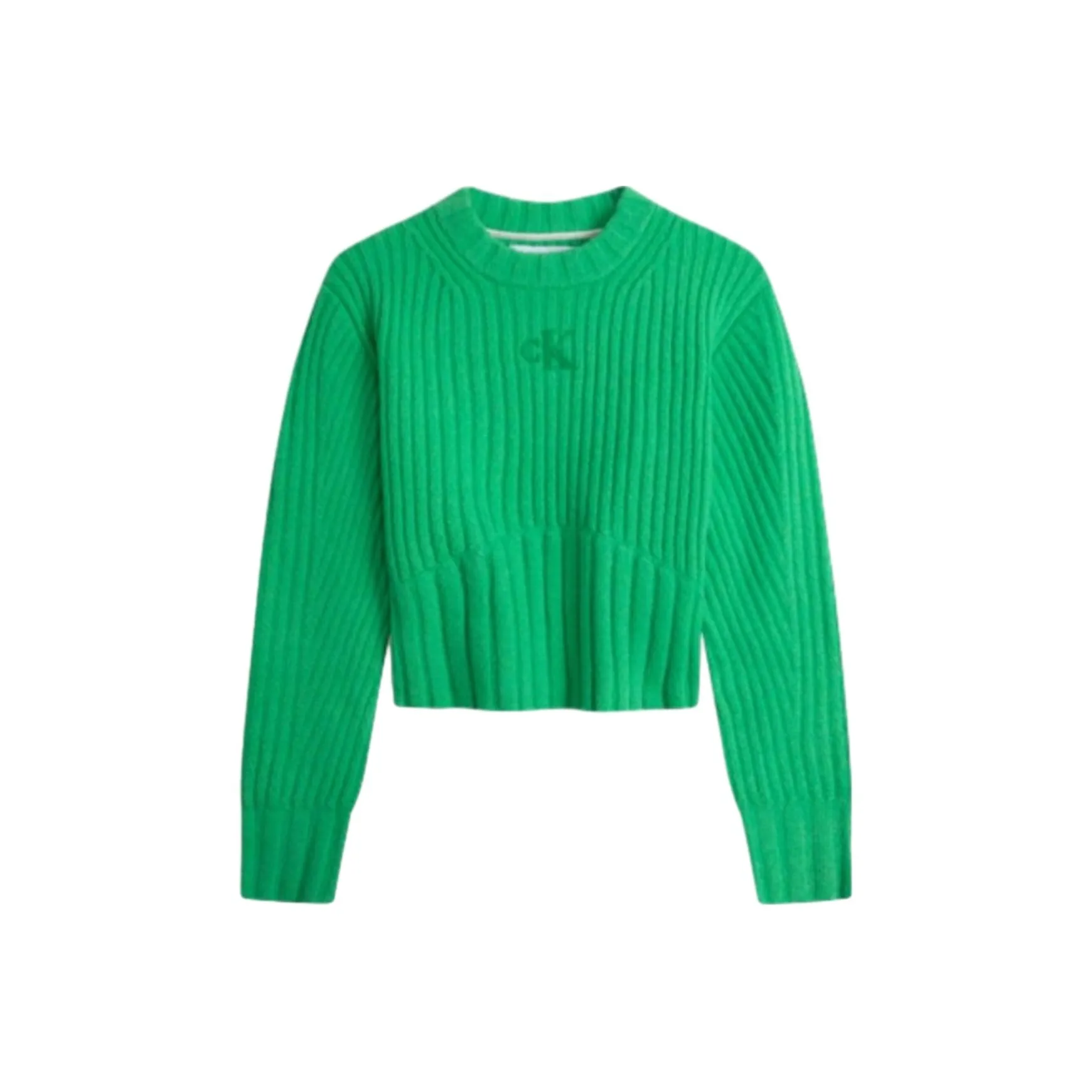 CALVIN KLEIN FW23 Свитер Женский Изумрудно-Зеленый