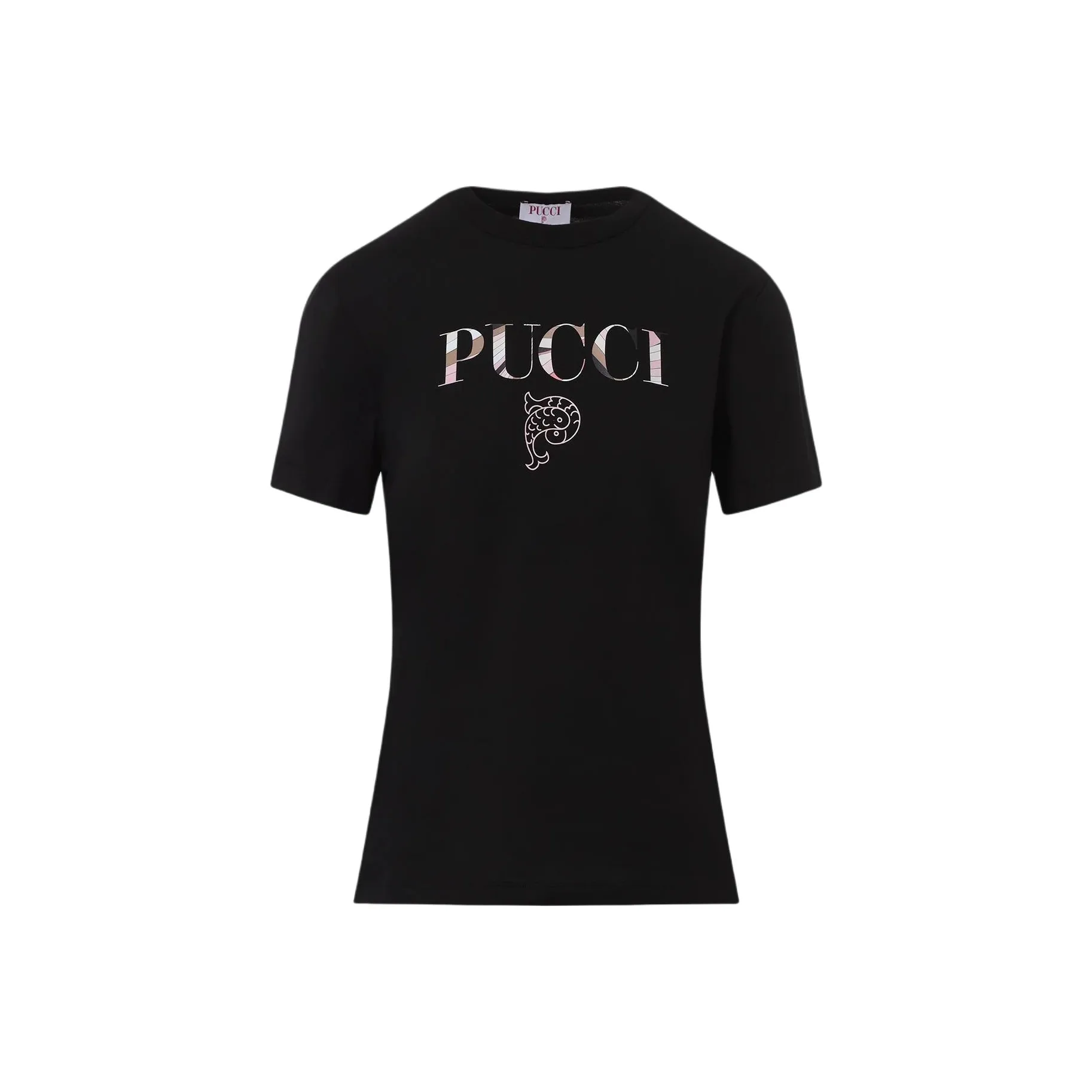 EMILIO PUCCI Logo Printed Crewneck T Shirt
