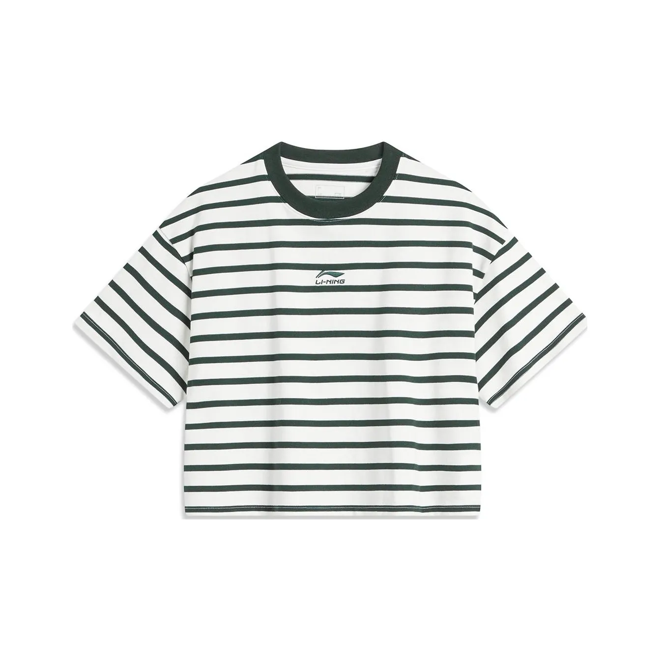 LINING Weekend youth Рукав с оборванным плечом T-рубашка Женская Айвори Винтажный зеленый