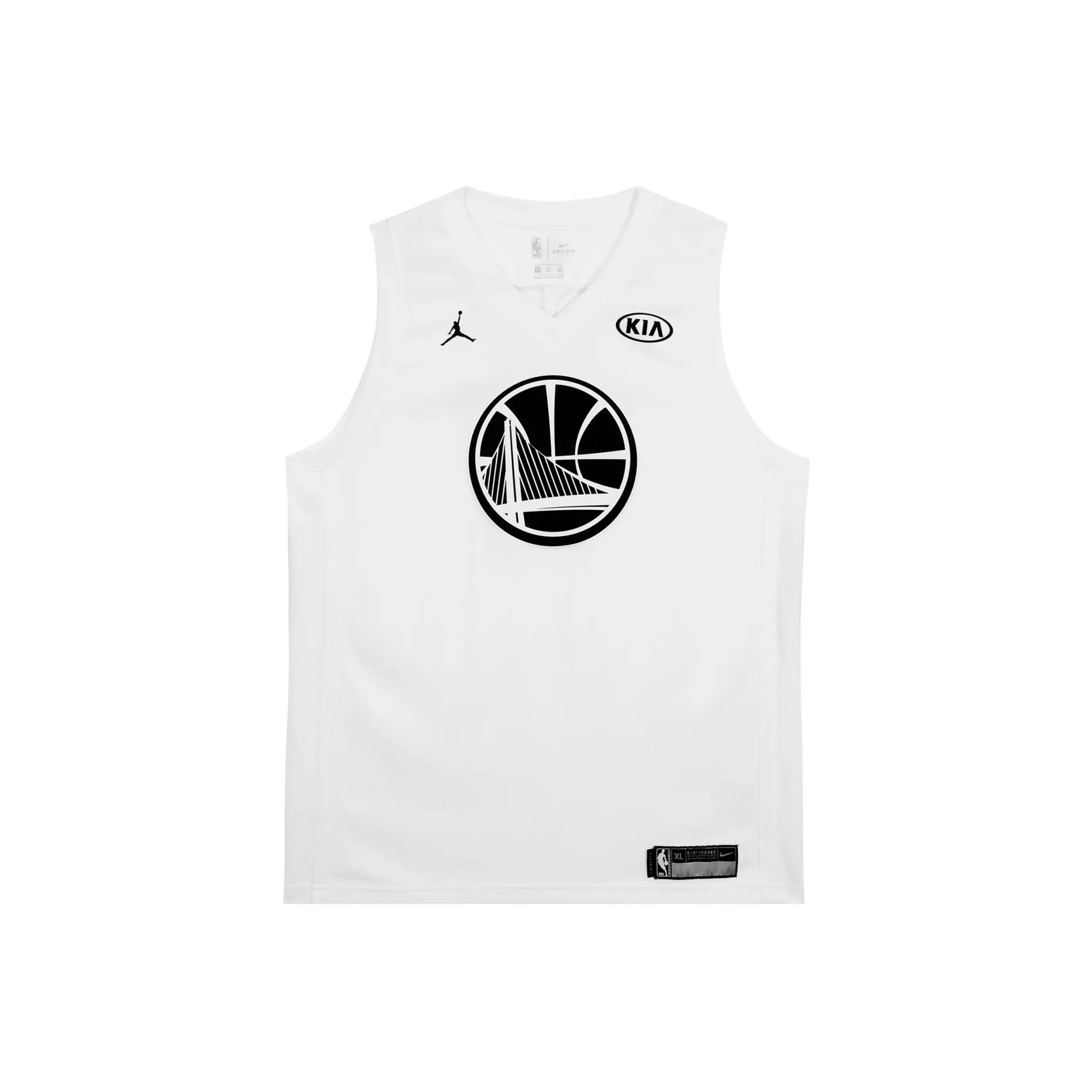 Nike Basketball Jerseys Golden State Warriors KD Size 35 Unisex White