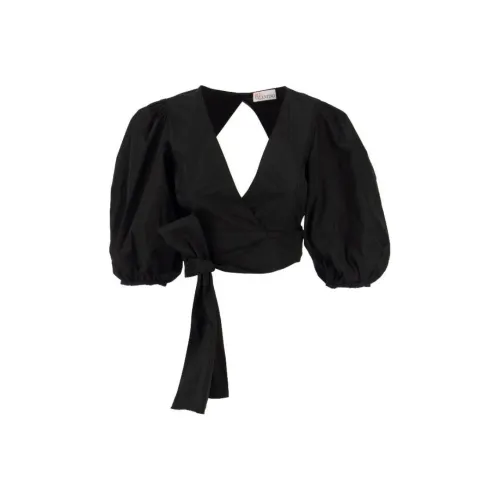 RED VALENTINO Черные Женские Короткие Топы