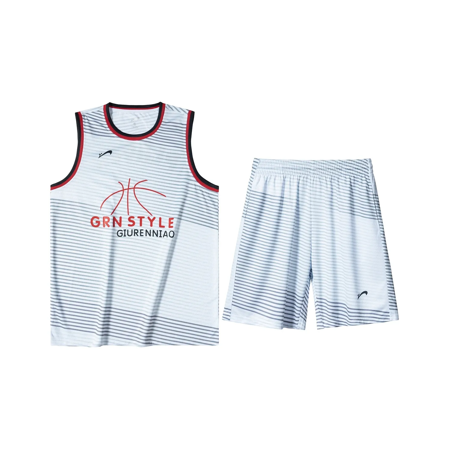 K bird Basketball Suit Unisex White