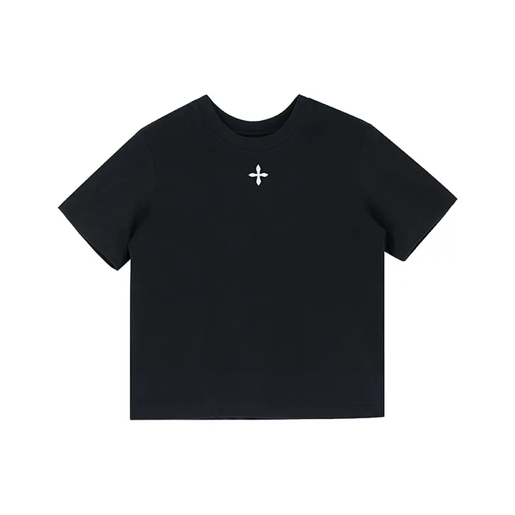 SMFK Т-рубашка с оборванным рукавом женская полночный черный