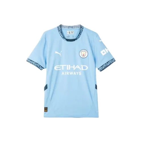 PUMA Manchester City Football Club Светло-синий Мужские Футбольные Джерси