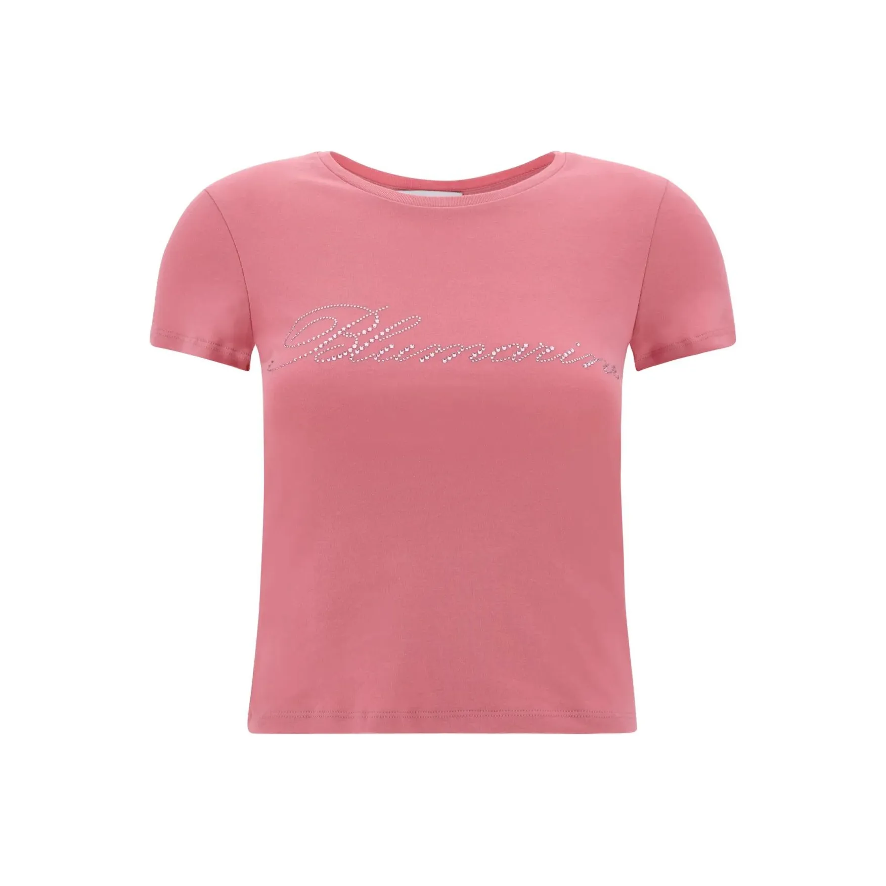 Blumarine Logo embellishment Cotton T shirt