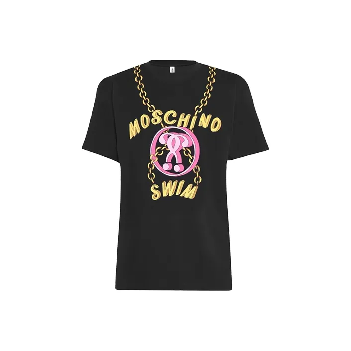 MOSCHINO SS22 T Shirt Women's Black