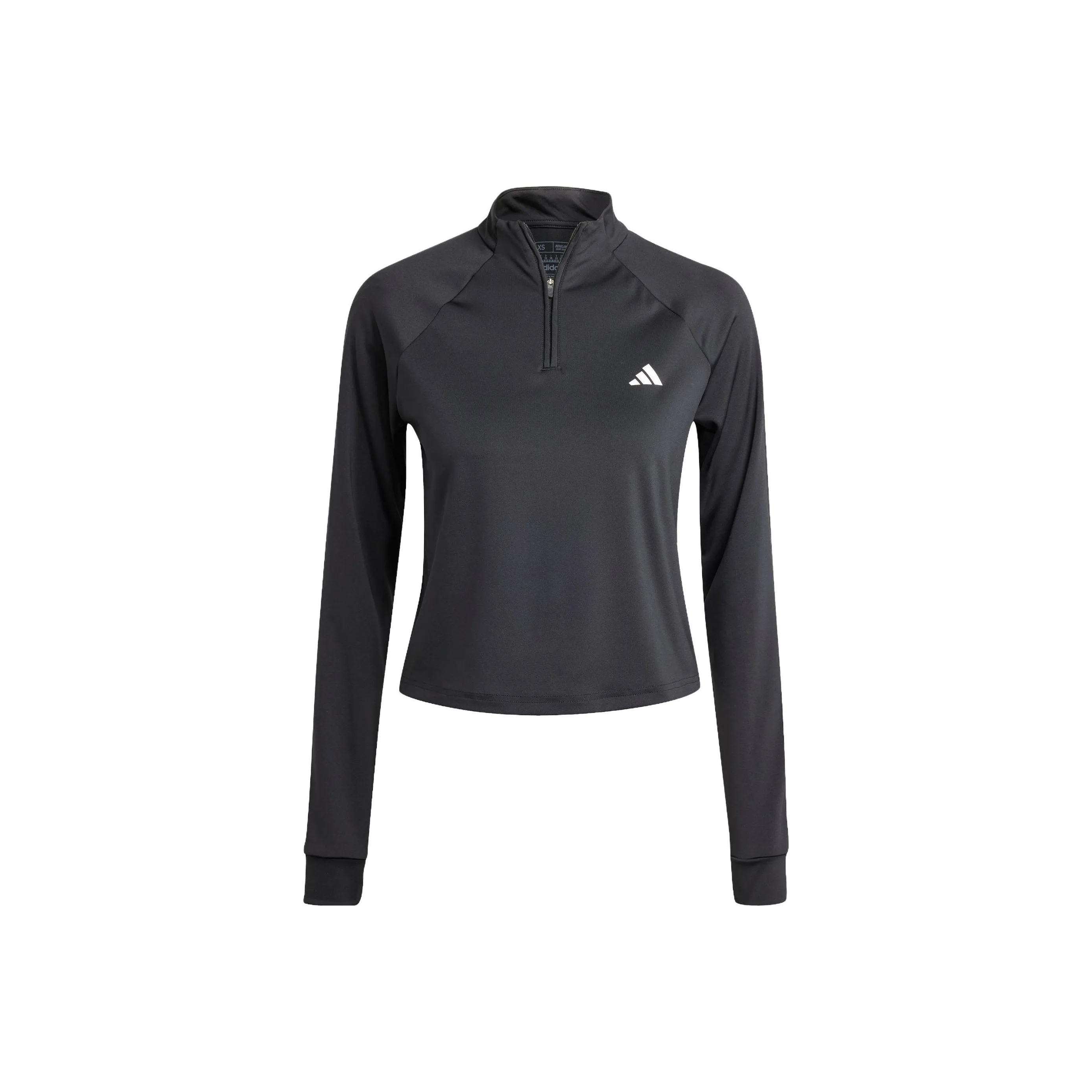 Adidas Рукав реглан T-рубашка Женская Черная