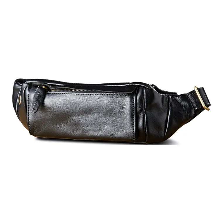 Simple Nature Растительное дубление Коровья кожа Бананка Унисекс Черный Светло-коричневый