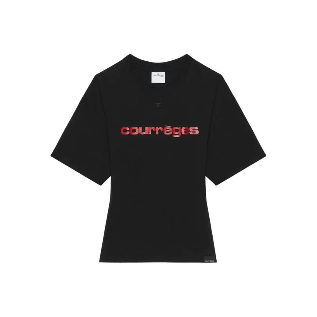 COURREGES SS25 T Рубашка Женская Черная