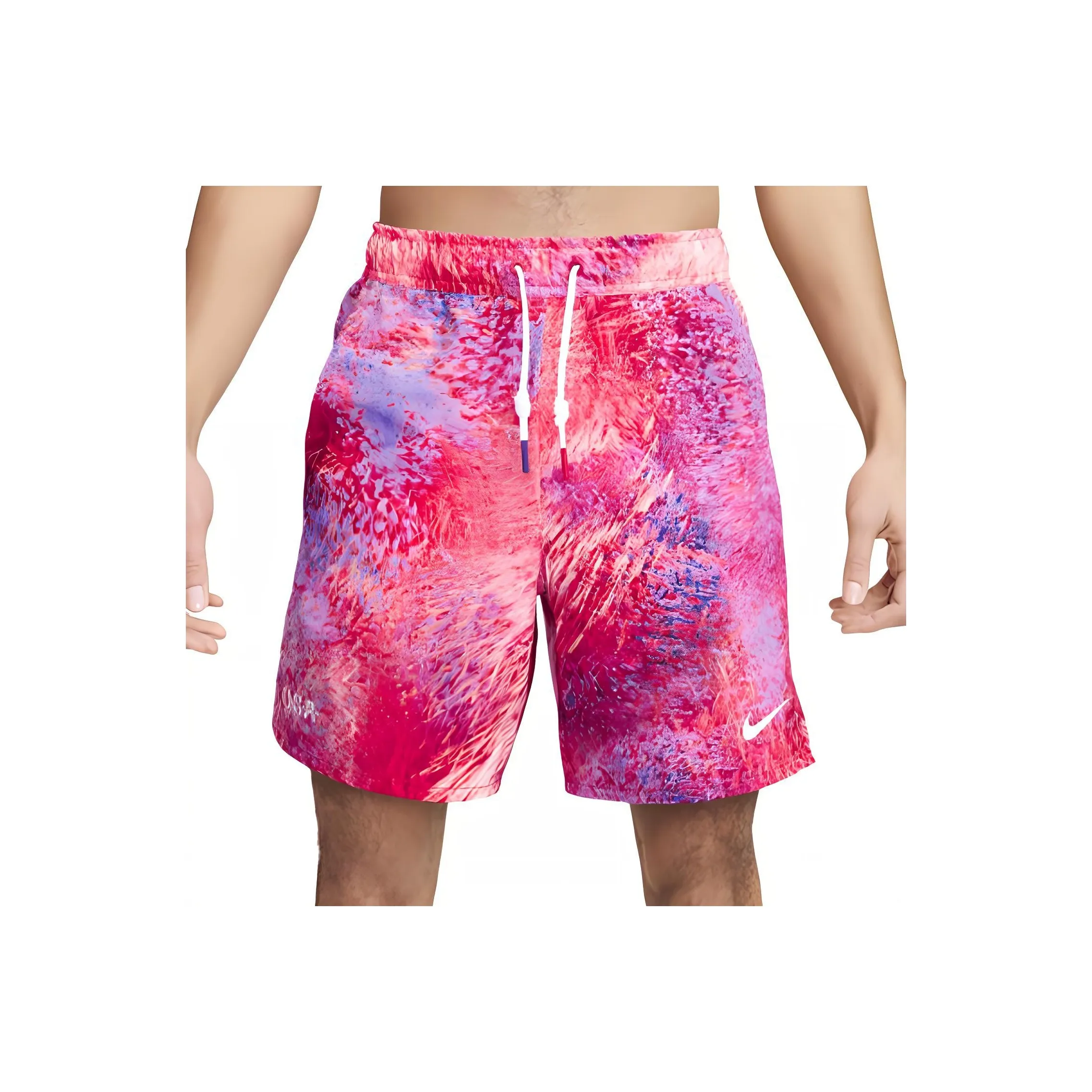 nike Dri Fit USA Unlimited Повседневные шорты Мужской Супер Розовый Спортивный красный Белый