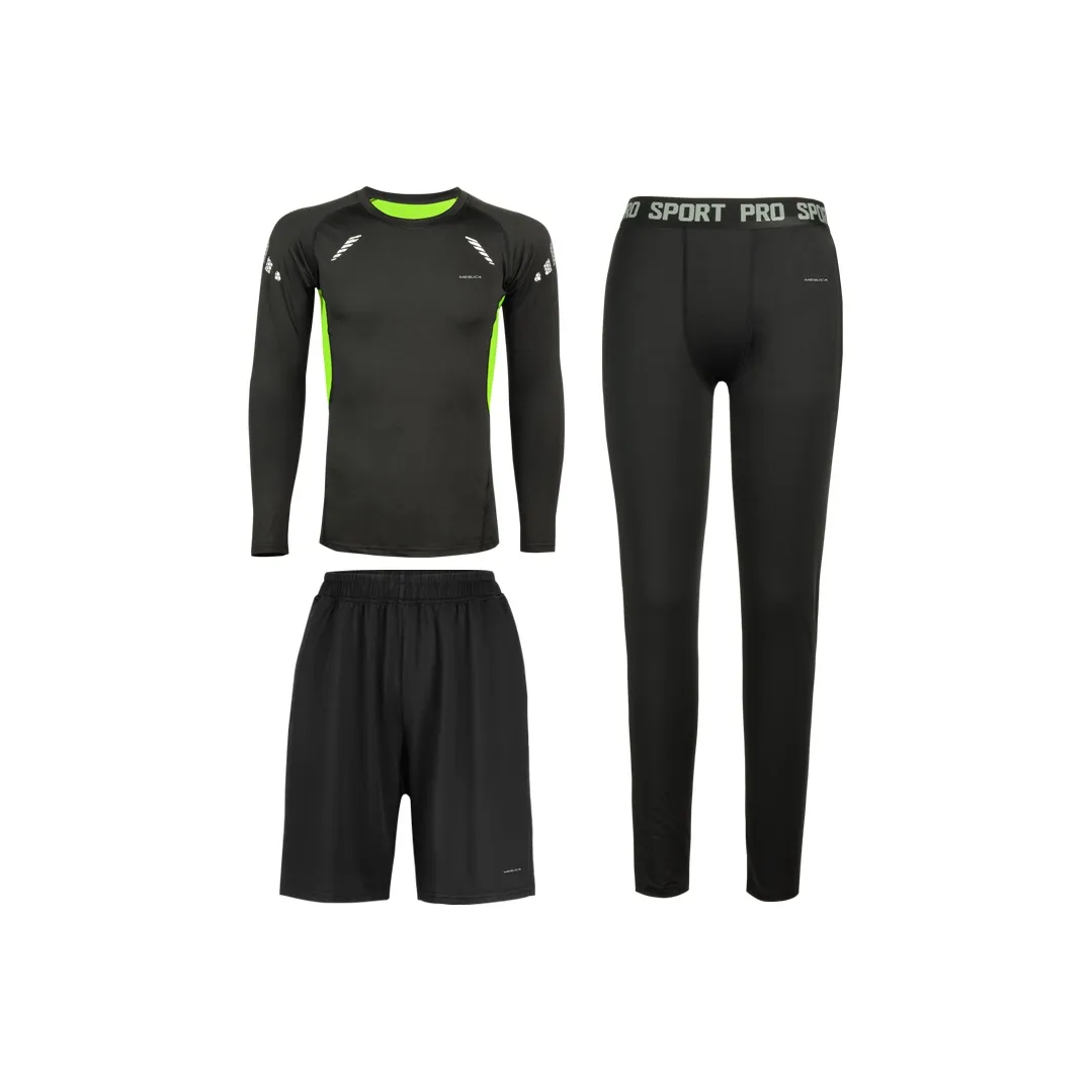 MESUCA Fitness Set Men's Black & Green