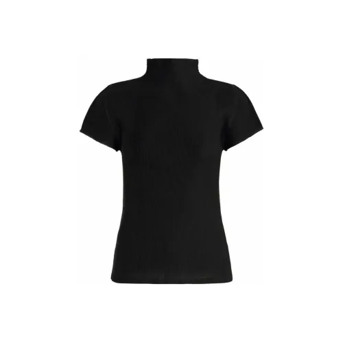 PLEATS PLEASE ISSEY MIYAKE Черные Женские Рубашки T