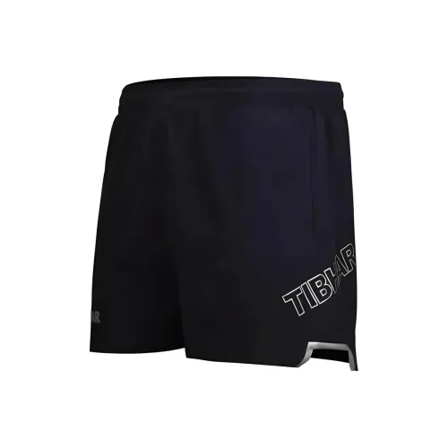 TIBHAR Черно-серебристые Мужские Спортивные Шорты