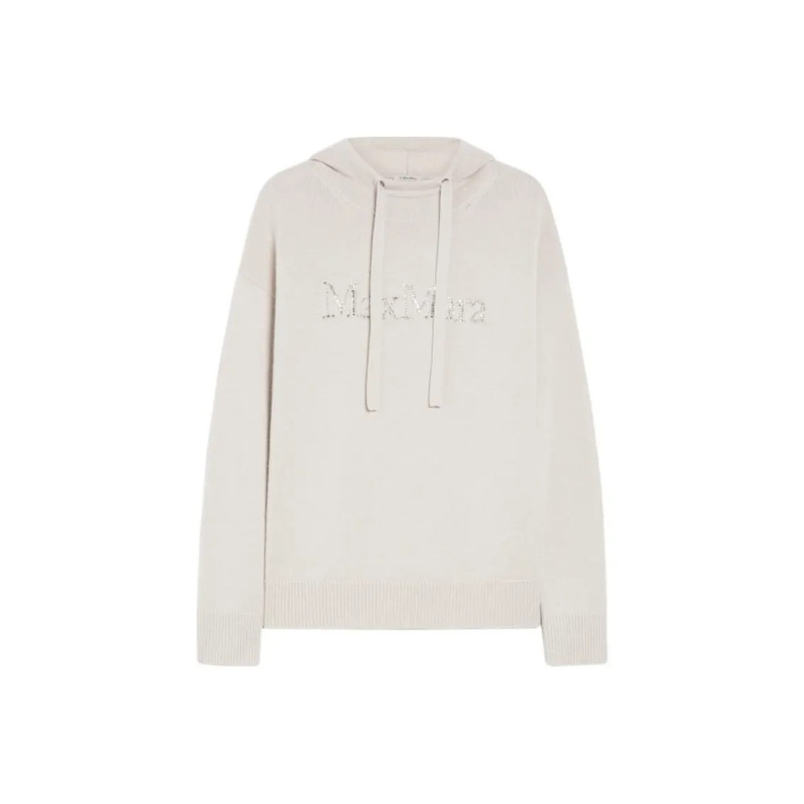 'S Max Mara Logo Embellished Knitted Hoodie
