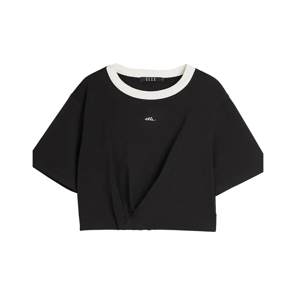 ELLE Черные Женские Т-рубашки
