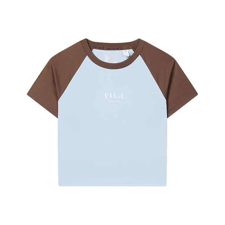 FILA Реглан-рукав Т-рубашка Женская Innocent Синий