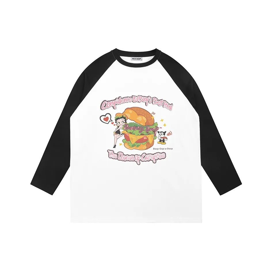 Рубашка BETTY BOOP Женская Белая Черная