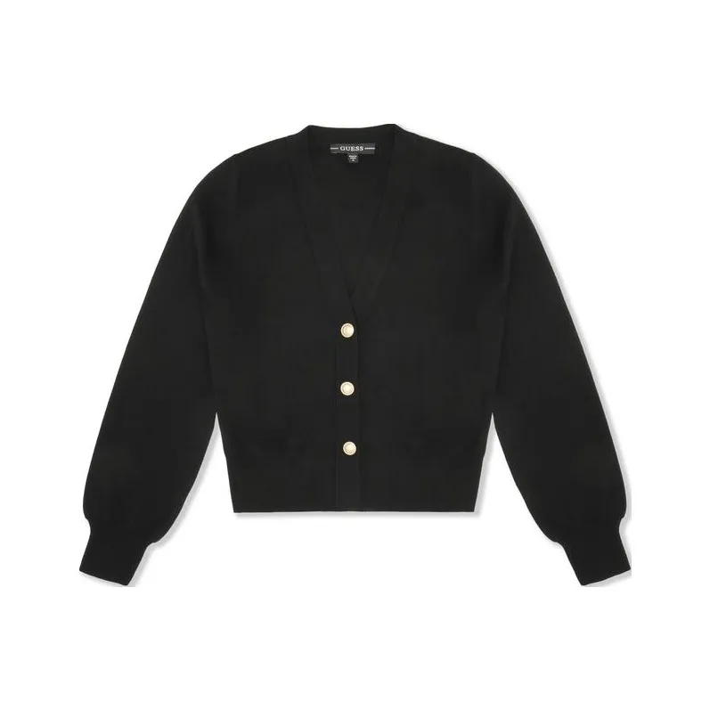 GUESS Women's V Neck Cardigan Knit Sweater