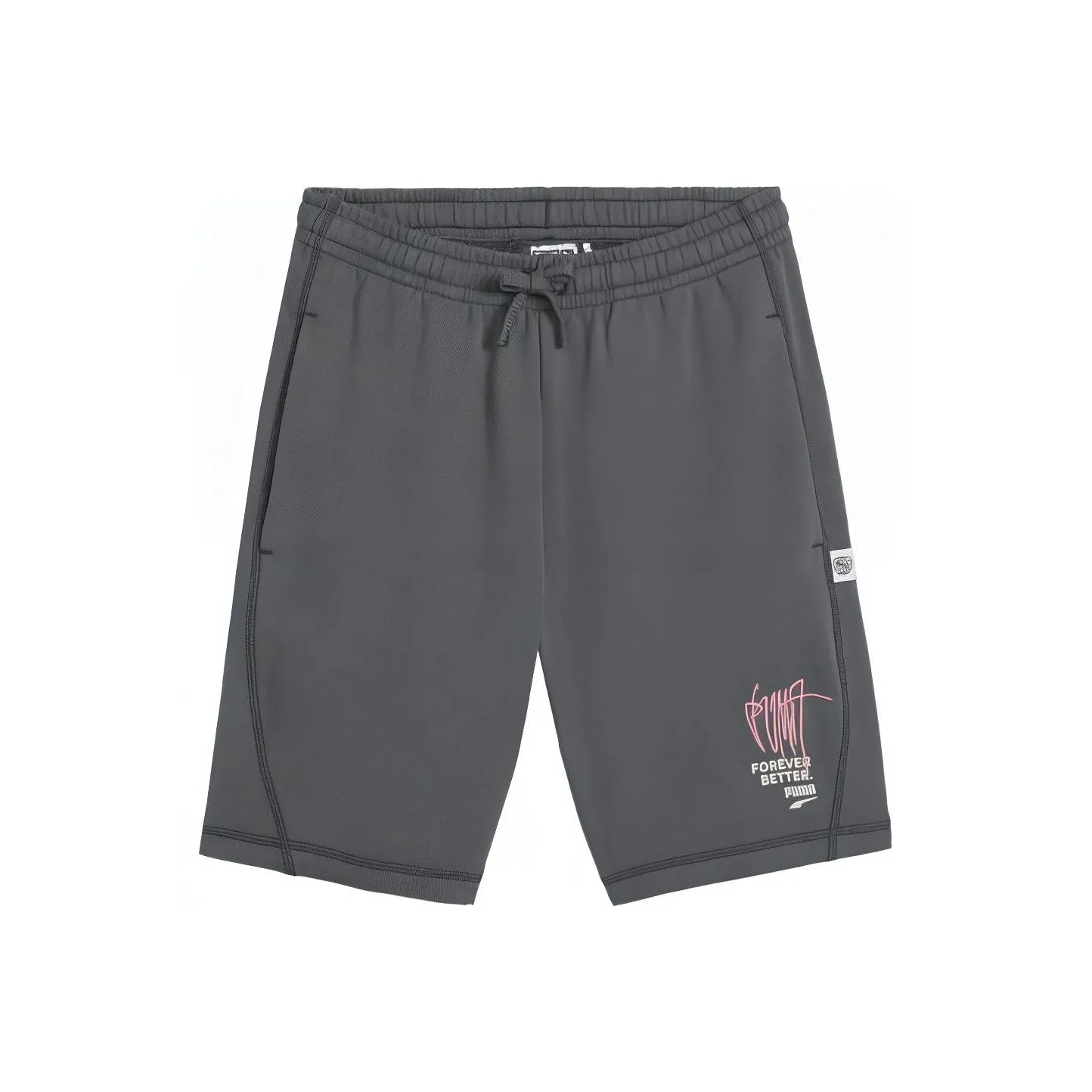 PUMA Повседневные шорты Унисекс Минеральный серый