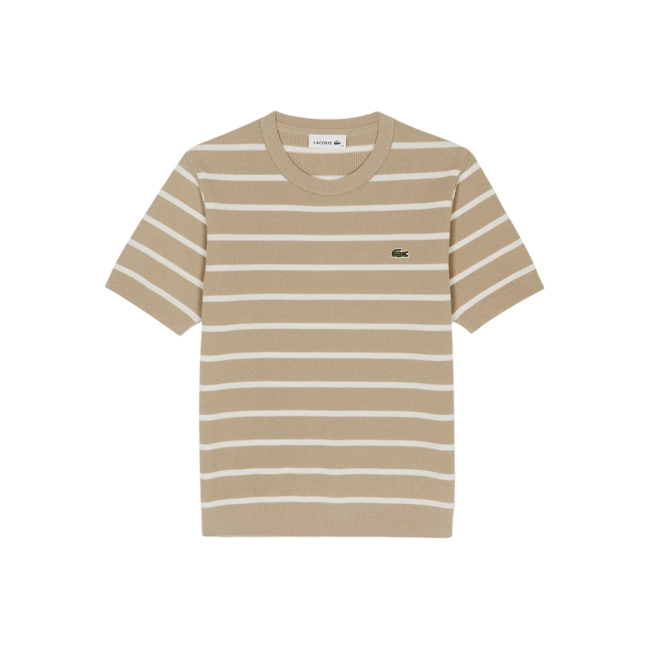 LACOSTE T Shirts Women's Brown White