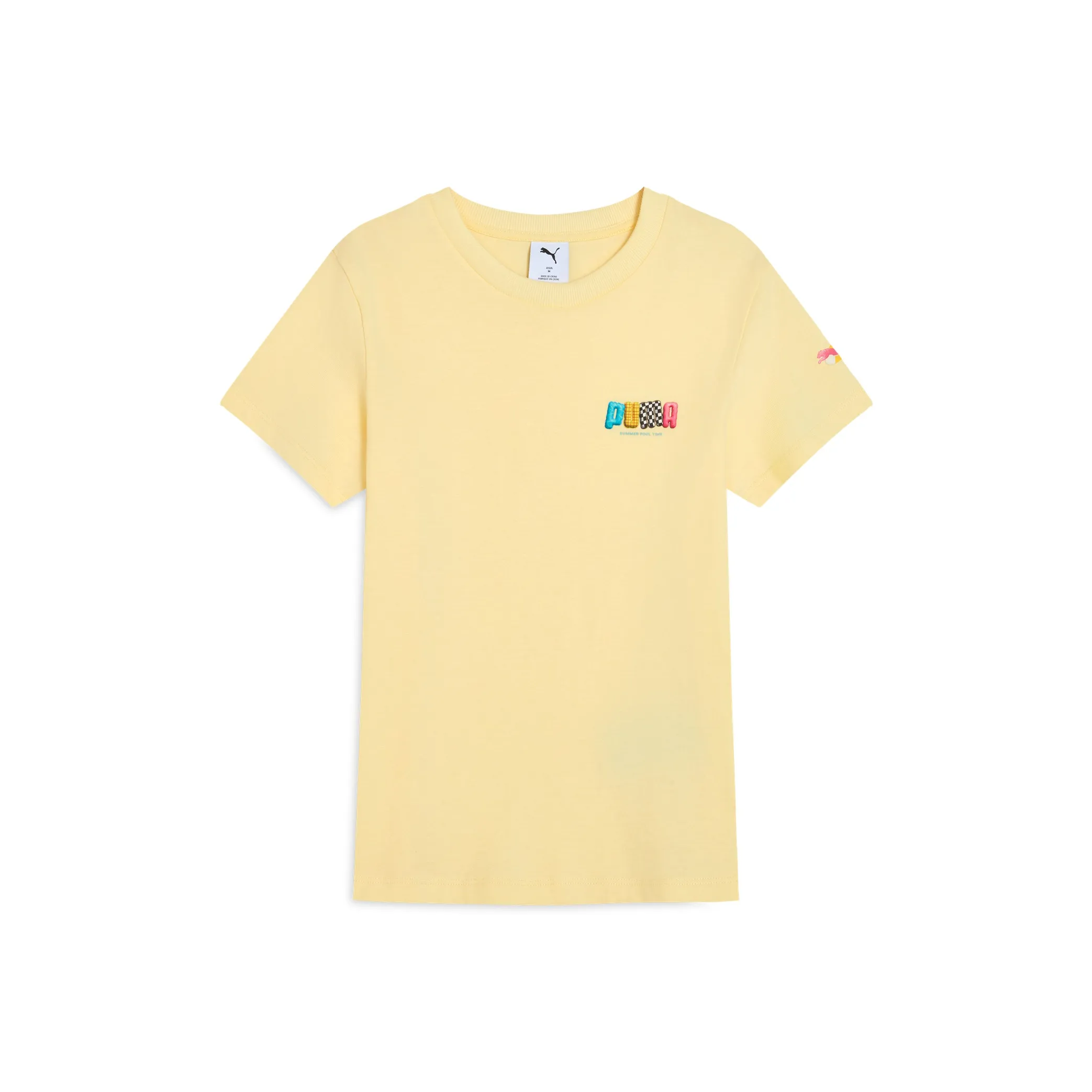 PUMA Graphic Рукав с спущенным плечом T-рубашка Женская Кремовый Ванильный 33