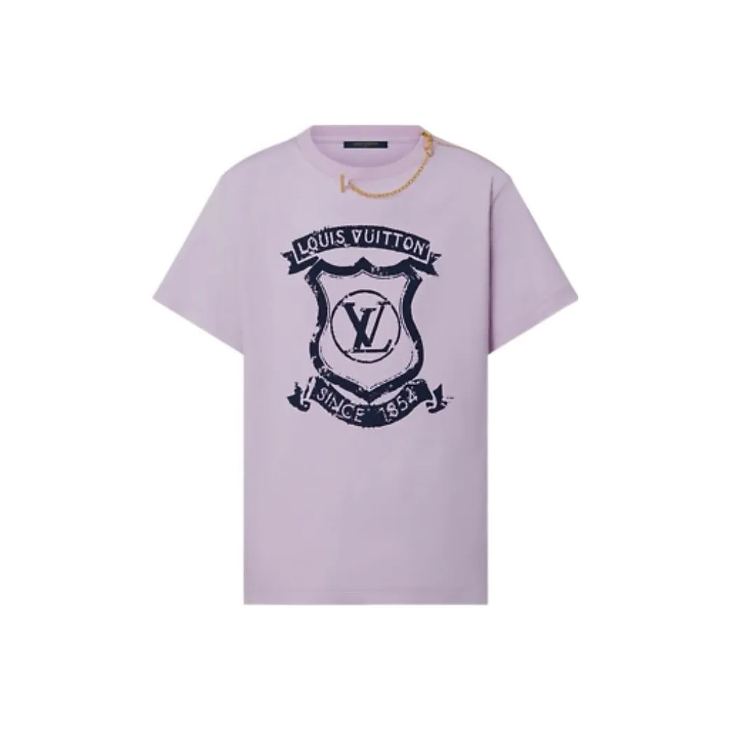 LOUIS VUITTON New Quarterly Products Of LV T Shirts Women's Light Pink Red