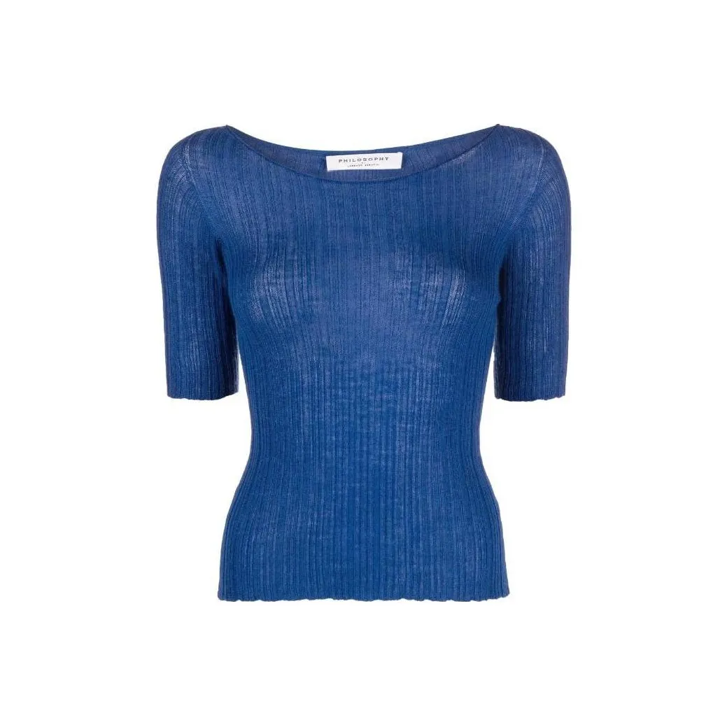 PHILOSOPHY DI LORENZO SERAFINI Ribbed knit Top