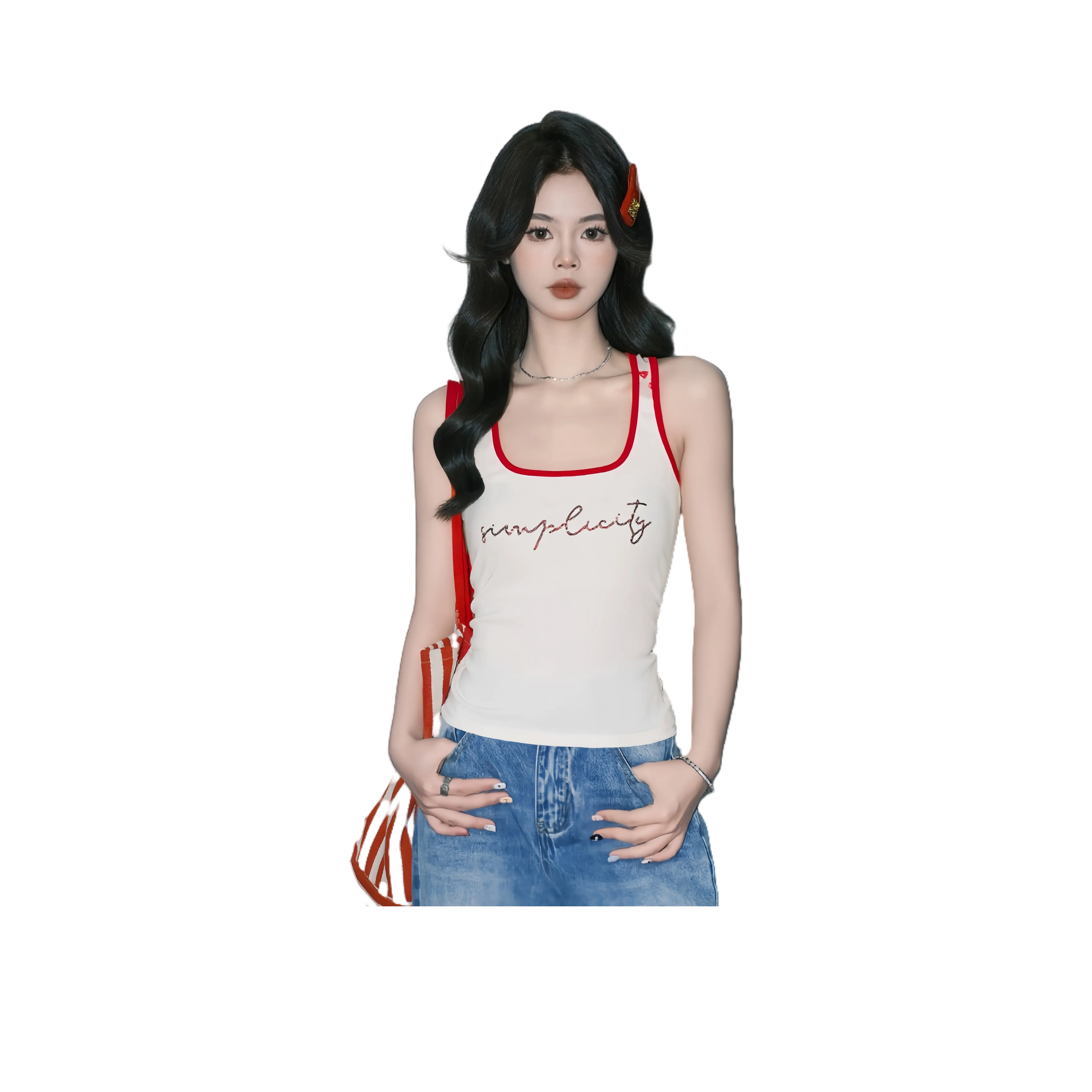 FOREVER 21 Майка Женская Белая