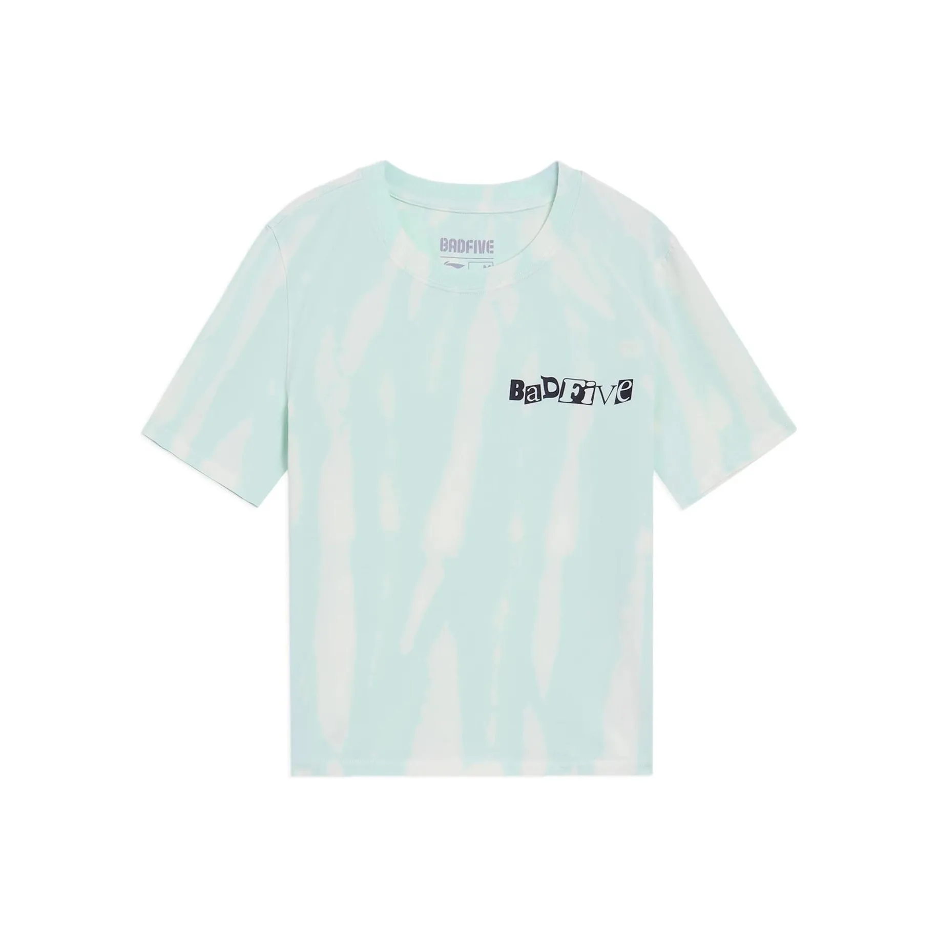 LINING Зеленый Tie Dye Женские Футболки