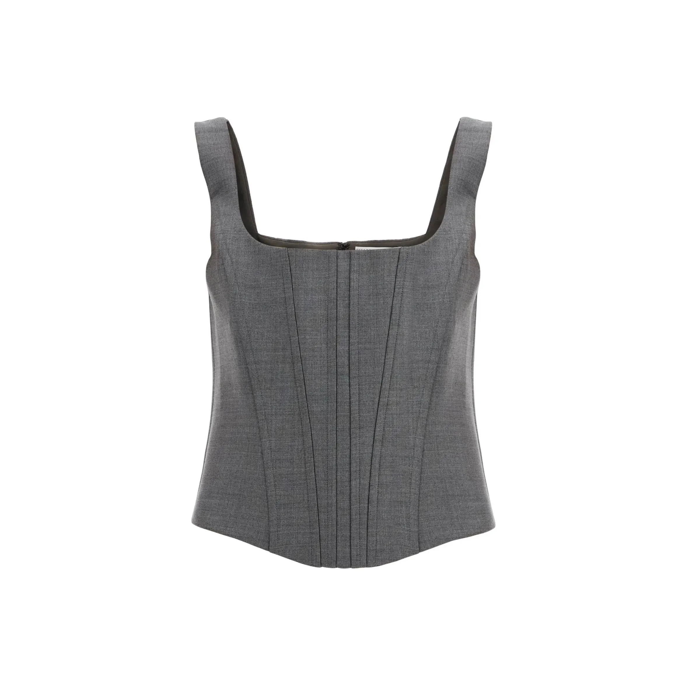 GIUSEPPE DI MORABITO Corset Style U Neck Top