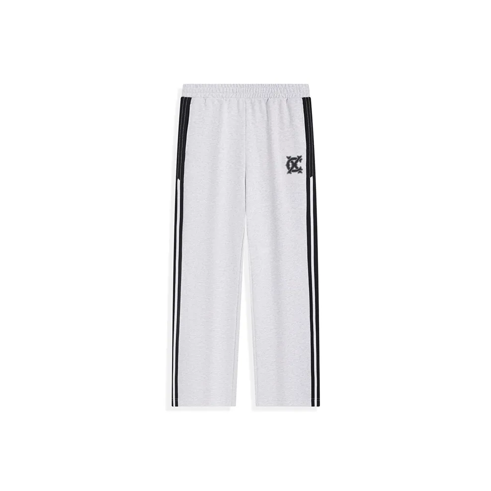 XTEP Athletic Trousers Unisex Light Heather Gray 7/Jet Black