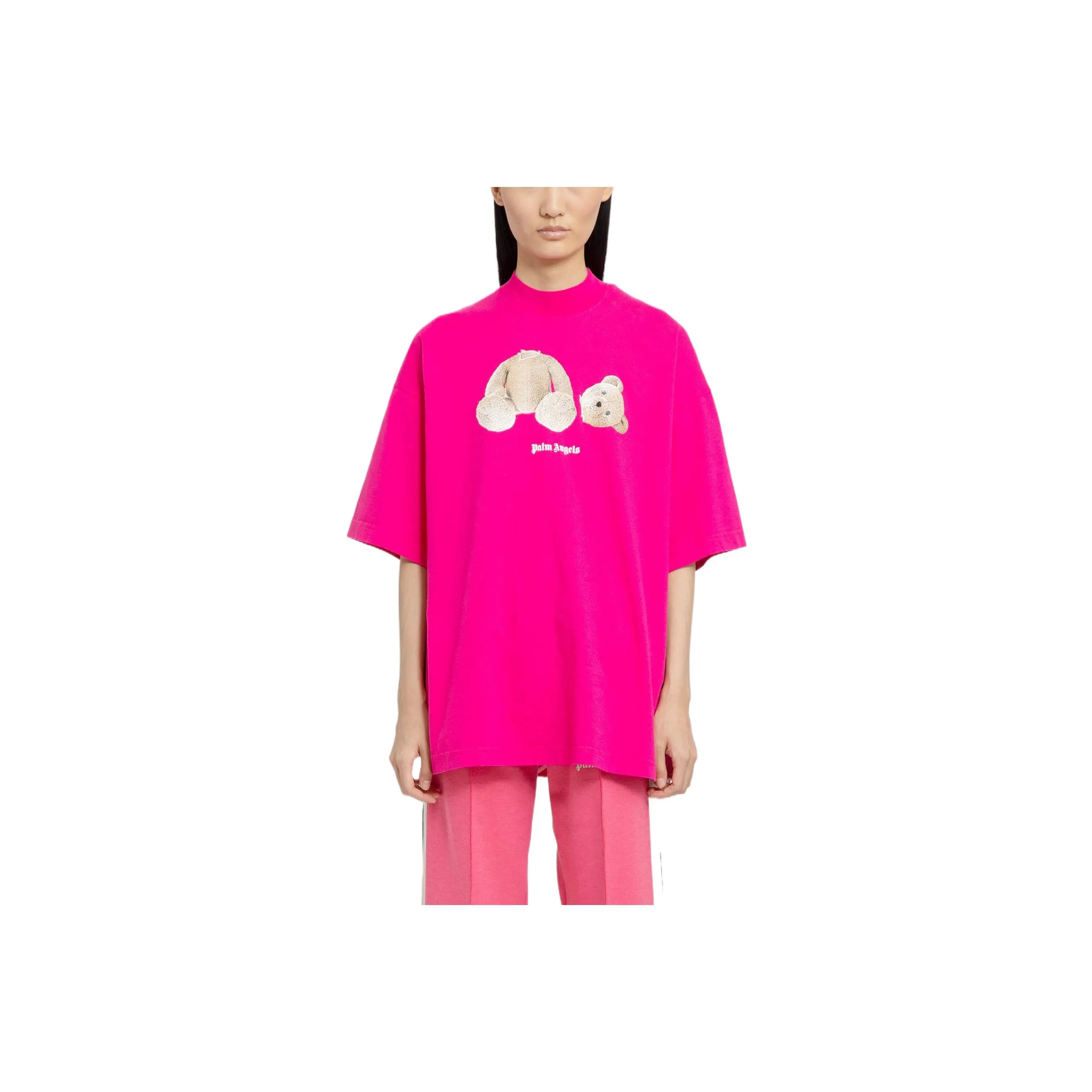 PALM ANGELS T Shirts Women's Rose Red