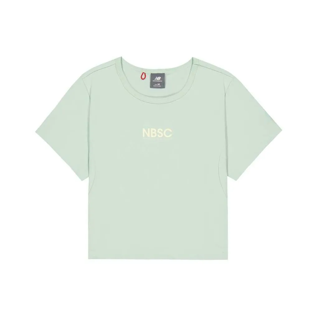 New Balance совместная футболка T Женская Мятно-зеленая